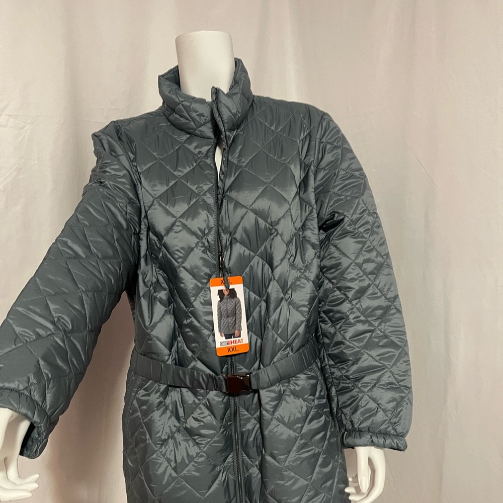 32 Degrees blue/green  Quilted Puffer Jacket - Picture 7 of 16